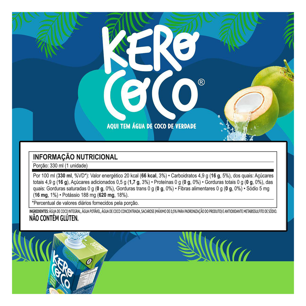 Água de Coco Kero Coco Caixa 330ml | Extra Mercado