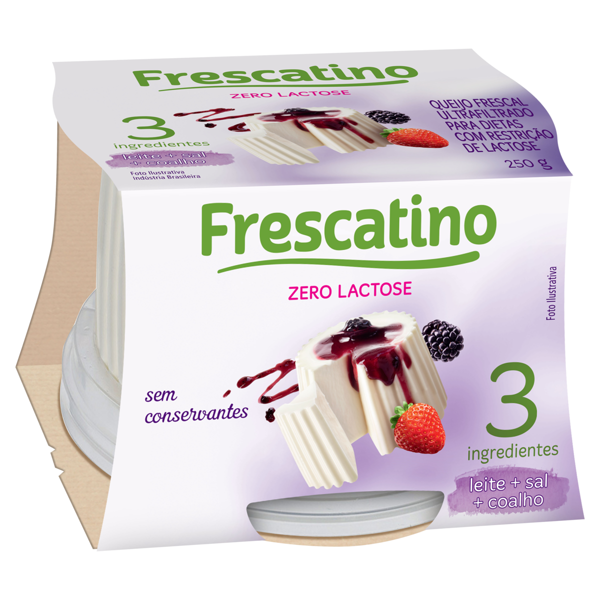Queijo Frescal Ultrafiltrado Zero Lactose Polenghi Frescatino Pote