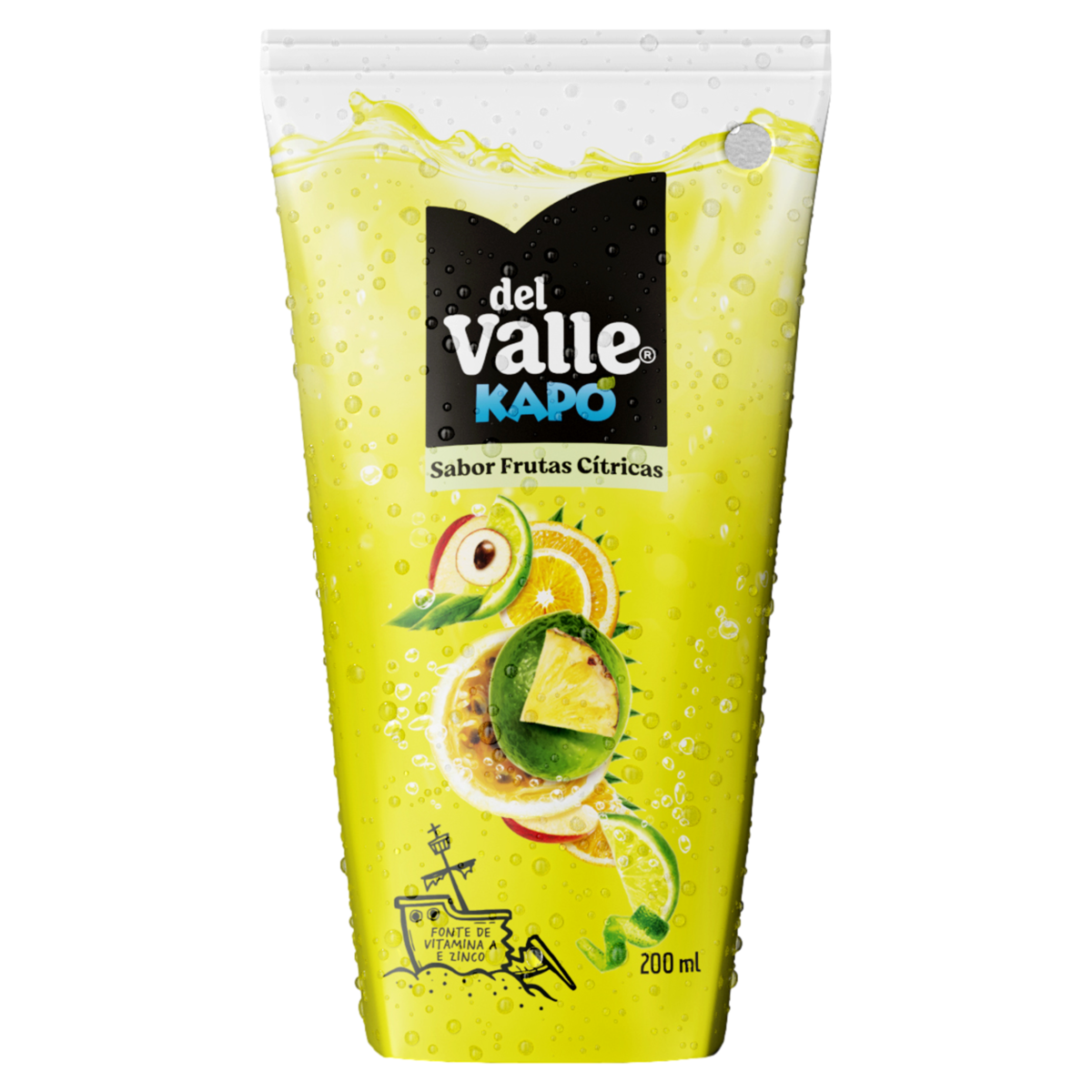 Refresco Adoçado Frutas Cítricas Del Valle Kapo Caixa 200ml
