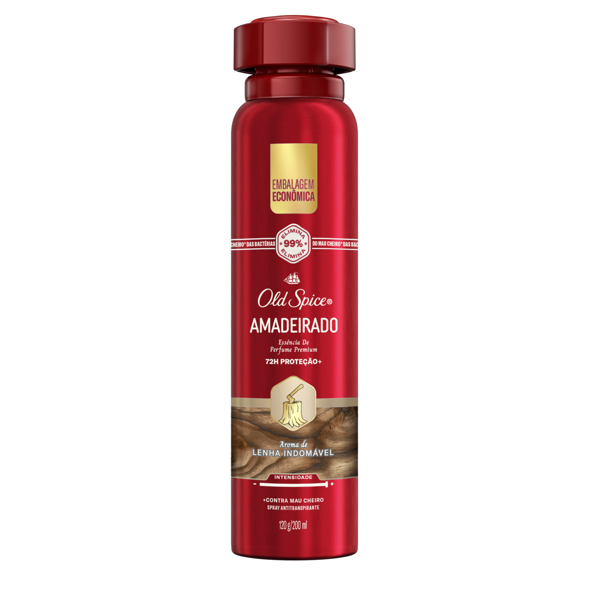 Antitranspirante Lenha Old Spice 200ml Spray Embalagem Econômica