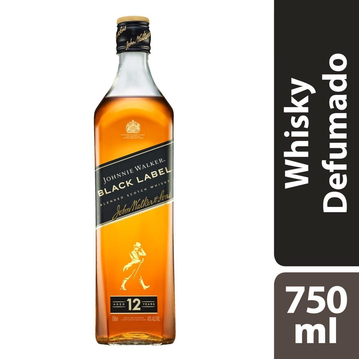 Whisky Johnnie Walker Black Label 750ml | Extra Mercado