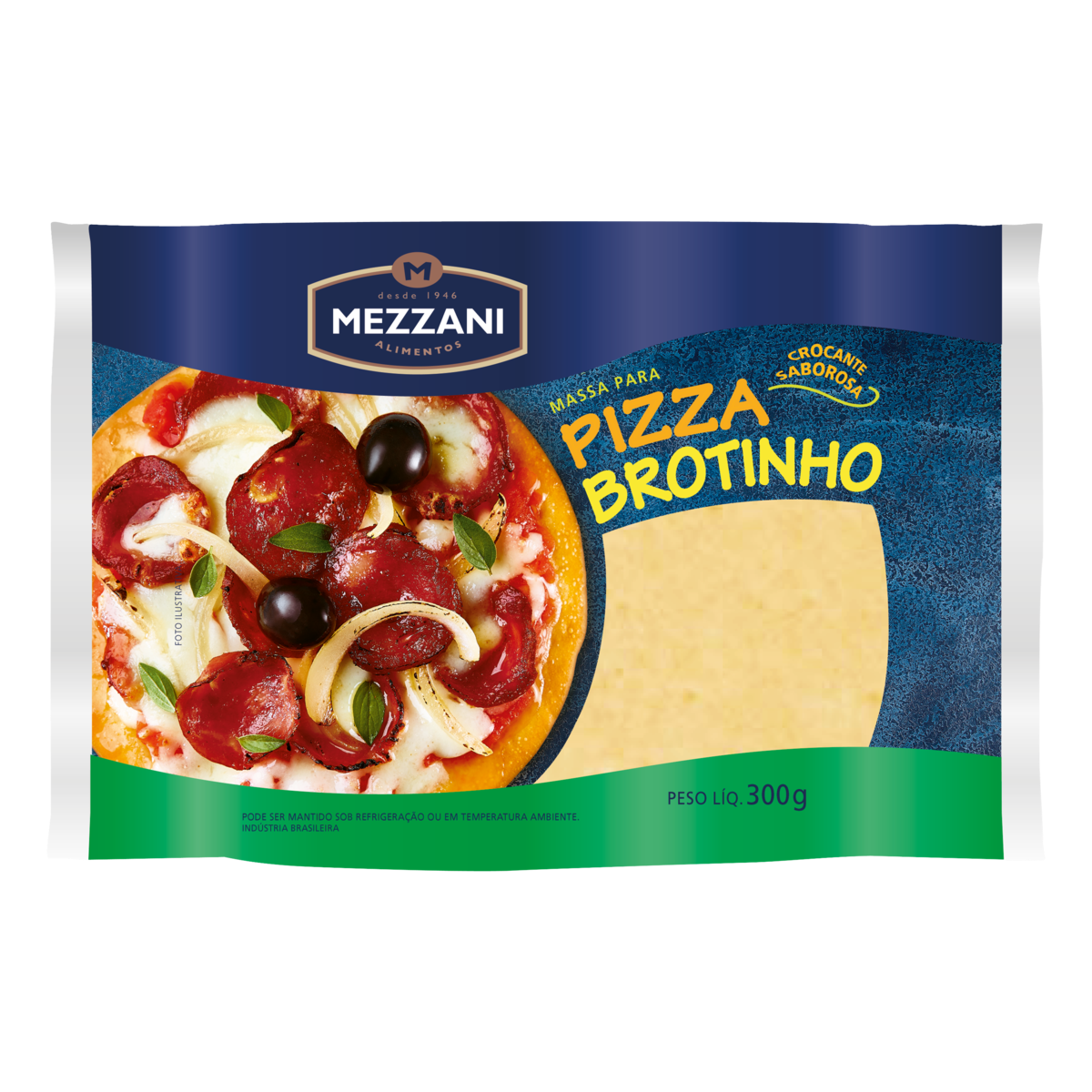 Massa para Pizza Brotinho Mezzani Pacote 300g | Extra Mercado