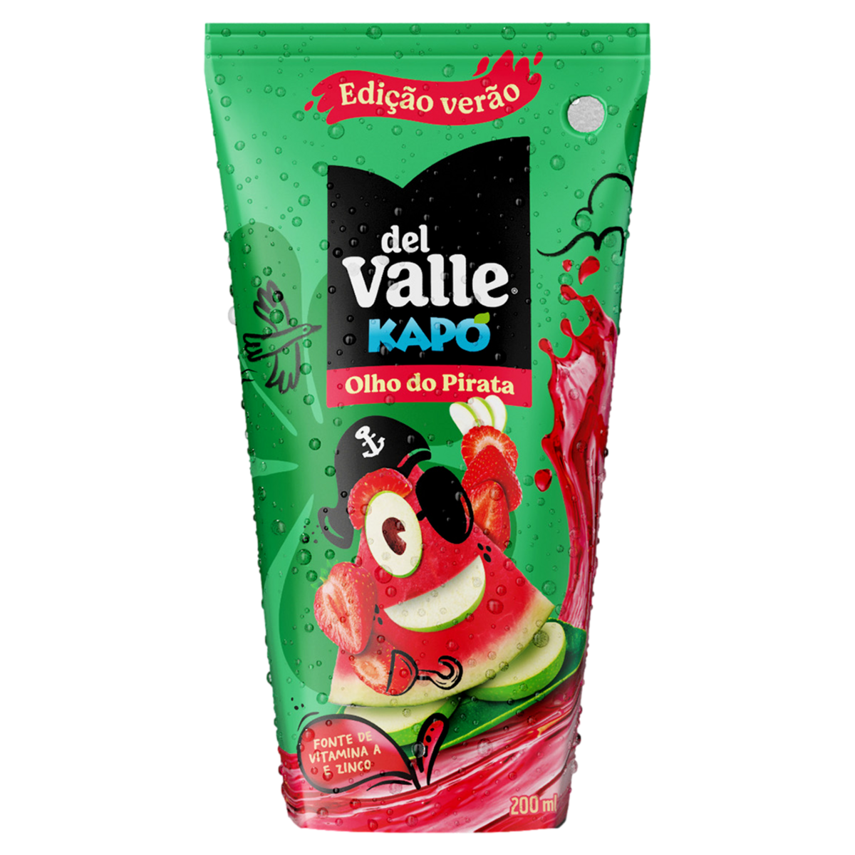 Refresco Adoçado Olho do Pirata Del Valle Kapo Caixa 200ml Edição