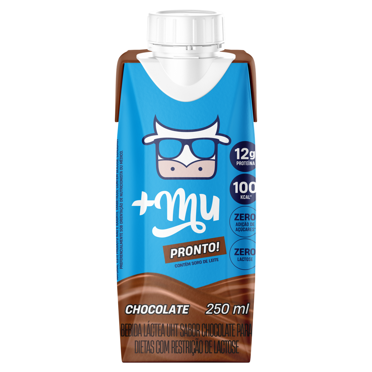 Bebida Láctea UHT Chocolate Zero Lactose +Mu Caixa 250ml | Extra